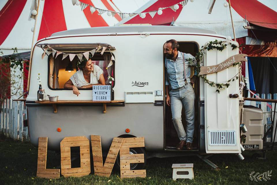 Food truck per festa di matrimonio