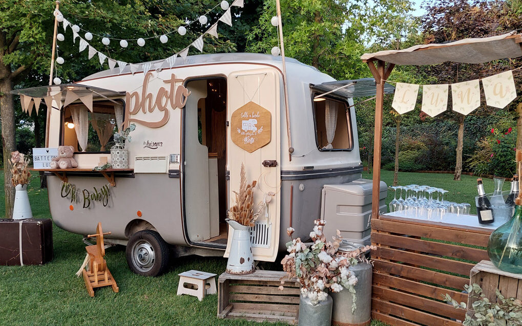 La Luisona come postazione phooto booth - Mozao Catering street food